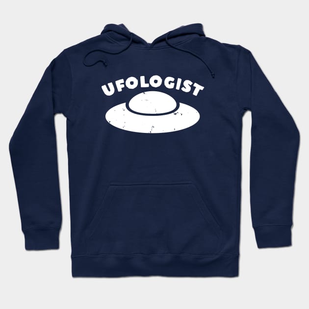 Retro Vintage Sci Fi UFOlogist Hoodie by happinessinatee